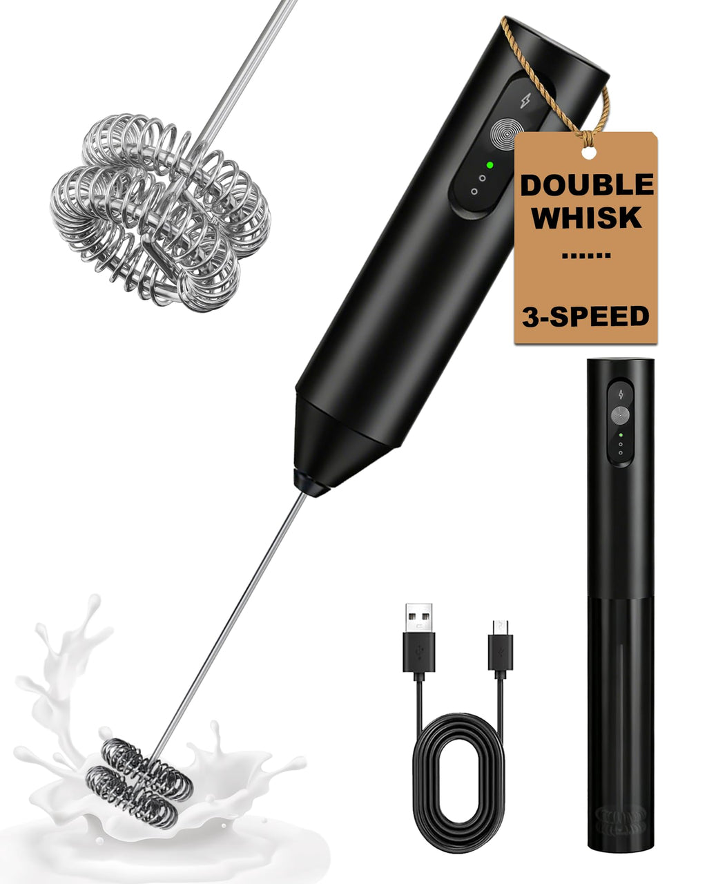 Rechargeable Handheld Milk Frother O8863