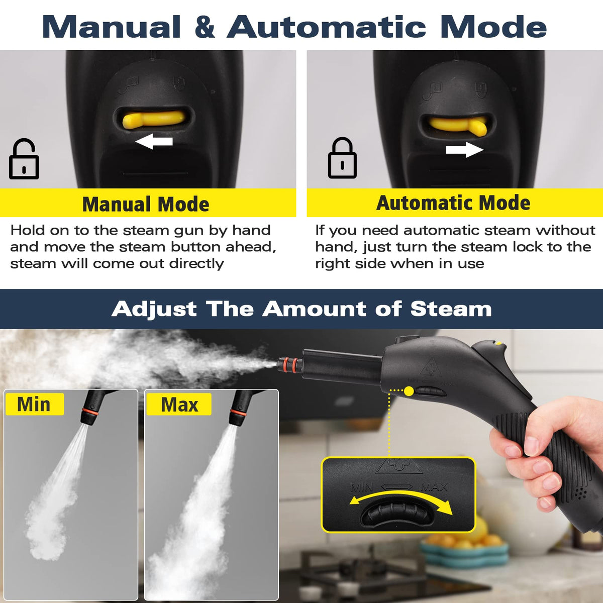 Multipurpose Steam Cleaner with 21 Accessories H35319