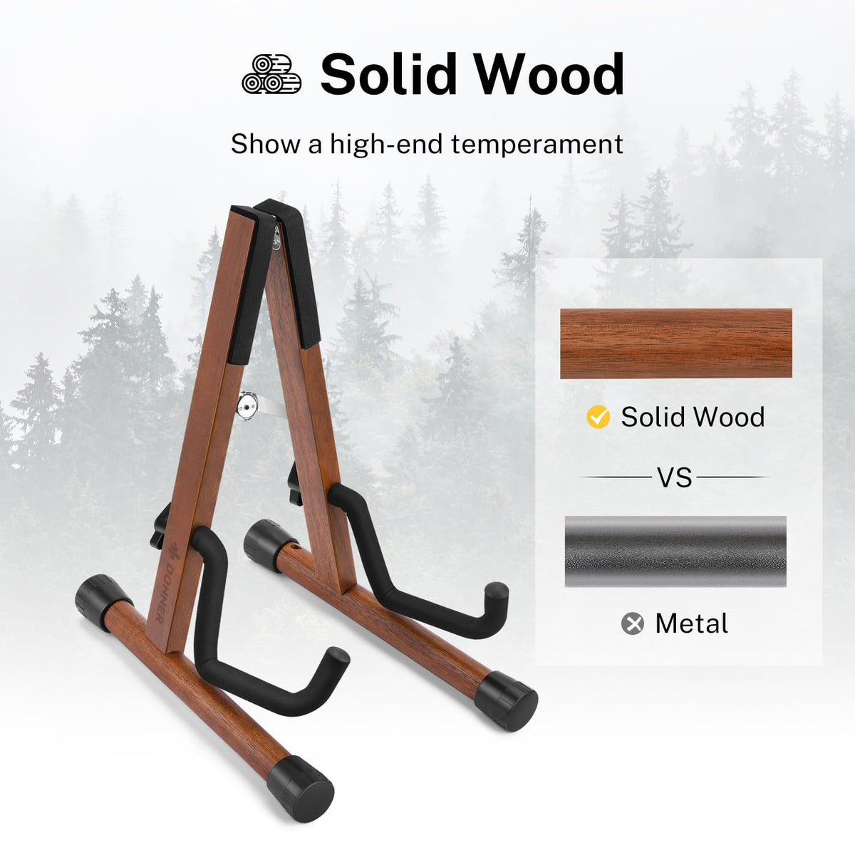 Wood Ukulele Stand Folding Floor Stand T423133