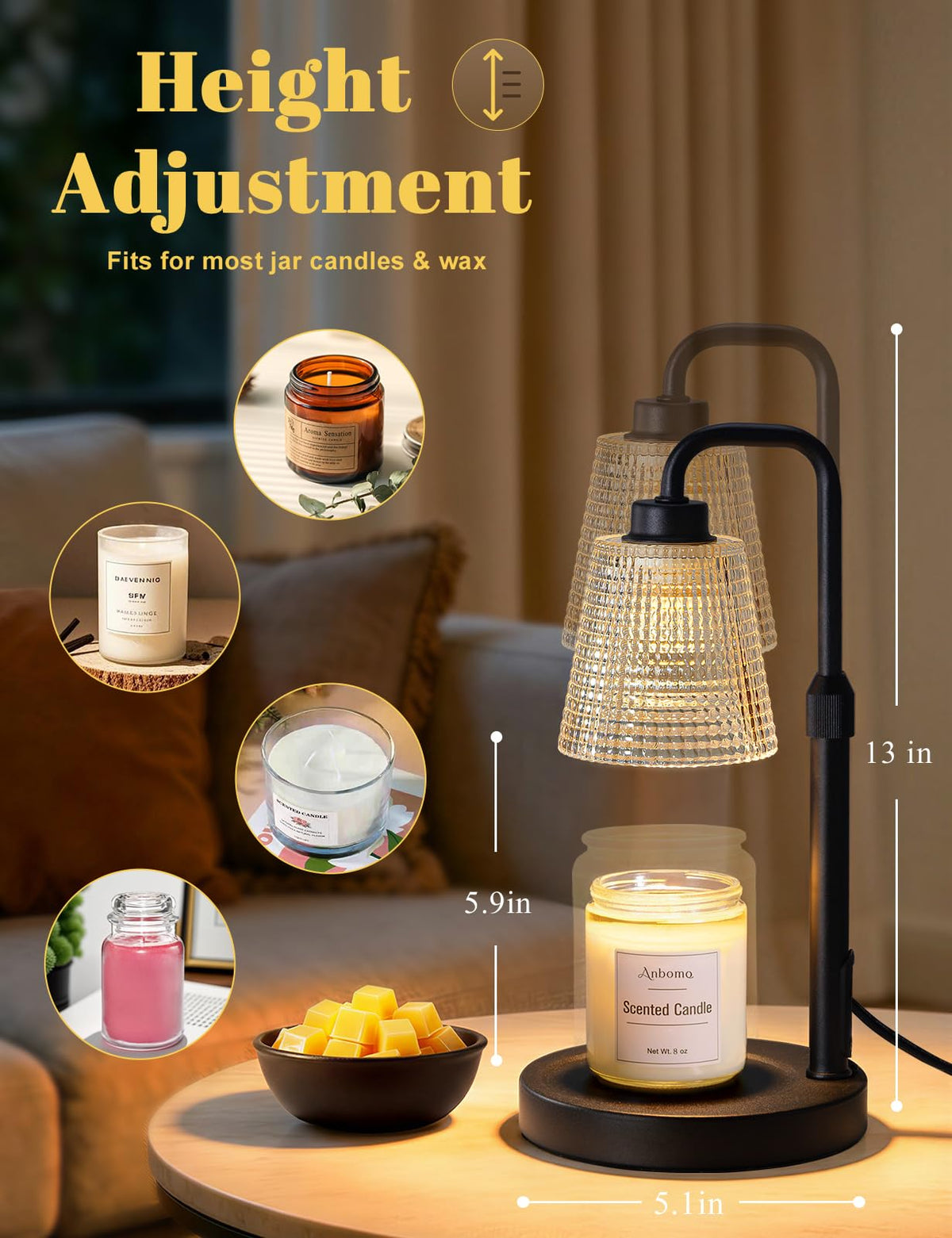 Candle Warmer Lamp with Timer R220582