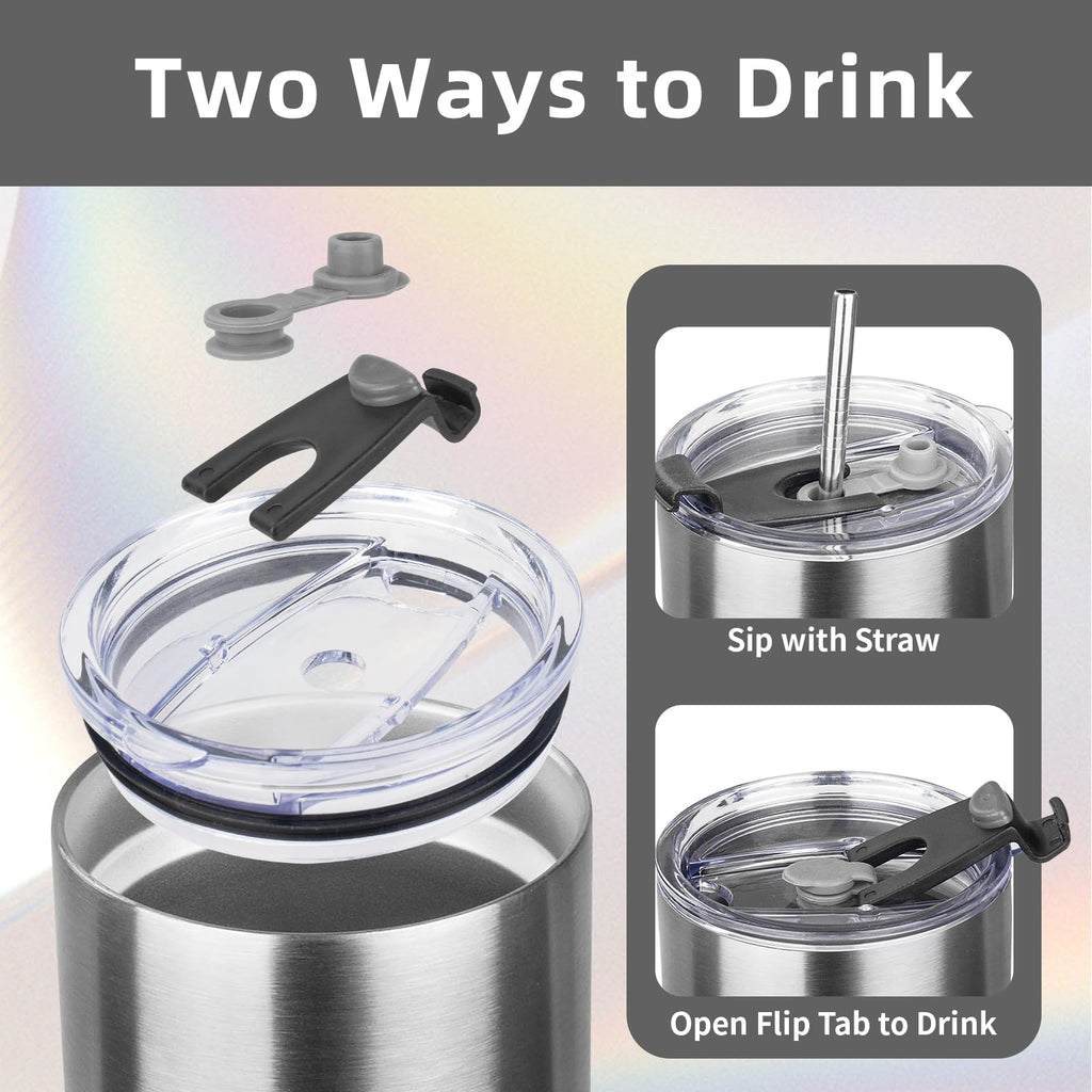 20oz Insulated Tumbler with Lid Straw Z598392