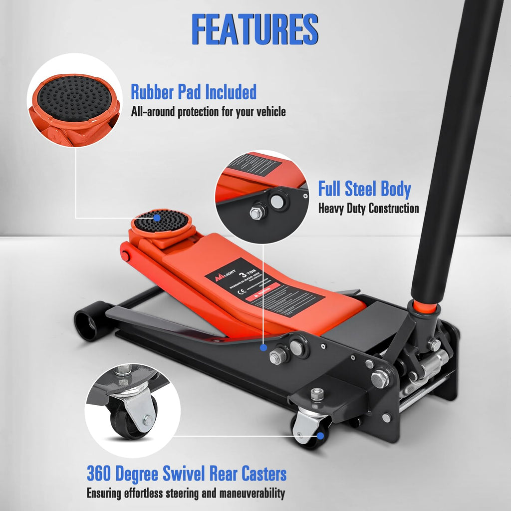 3 Ton Low Profile Hydraulic Floor Jack U321277