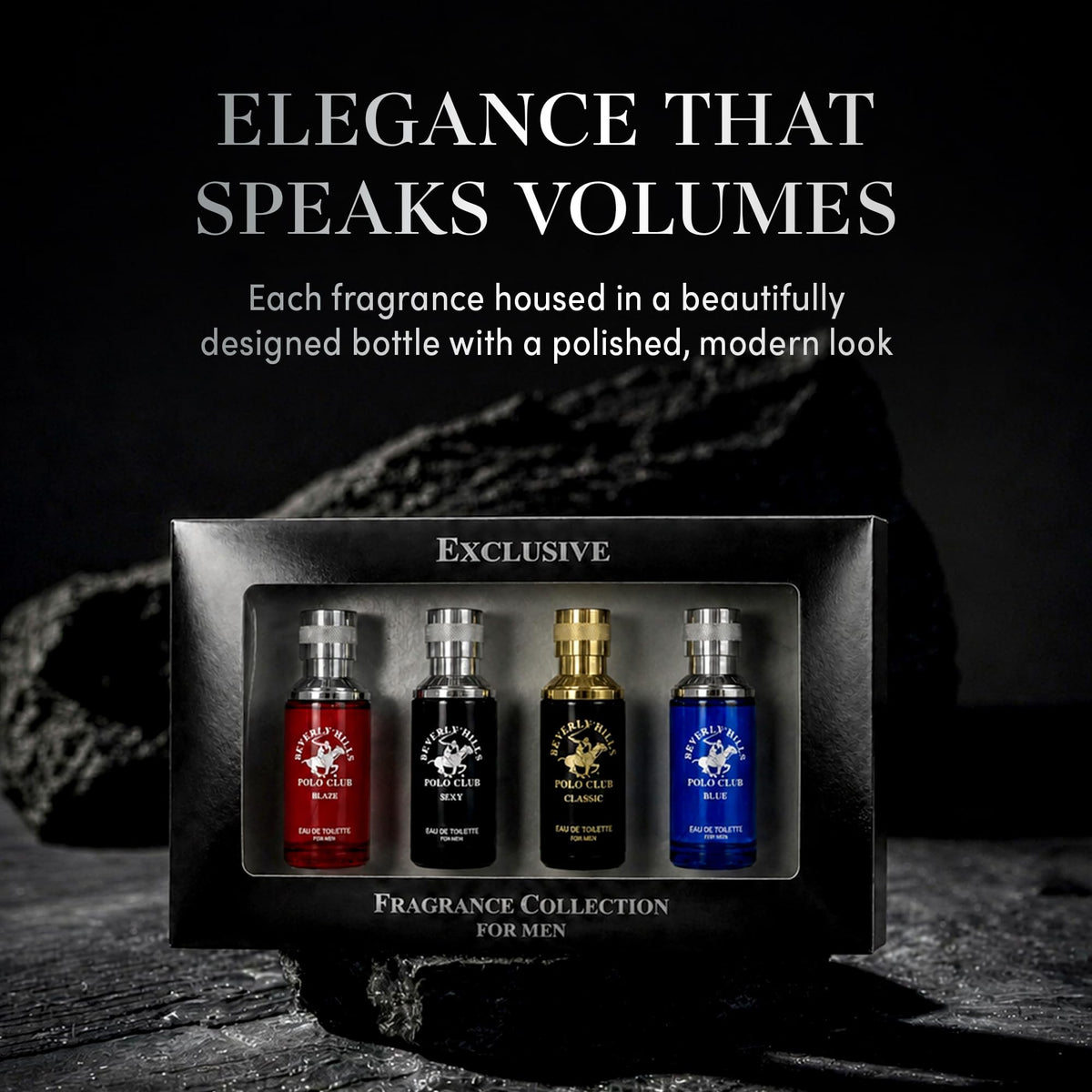 Men's 4 Eau de Toilette Colognes 1oz Gift Set V720083