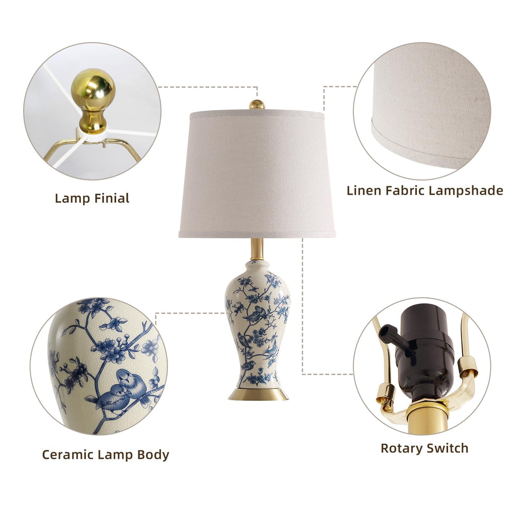24" Ceramic Table Lamps Set of 2 W467