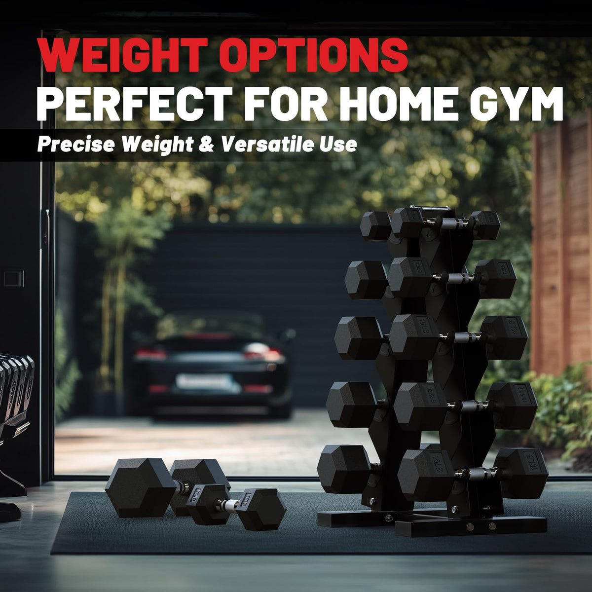 150-600lb Dumbbell Set with Rack C546