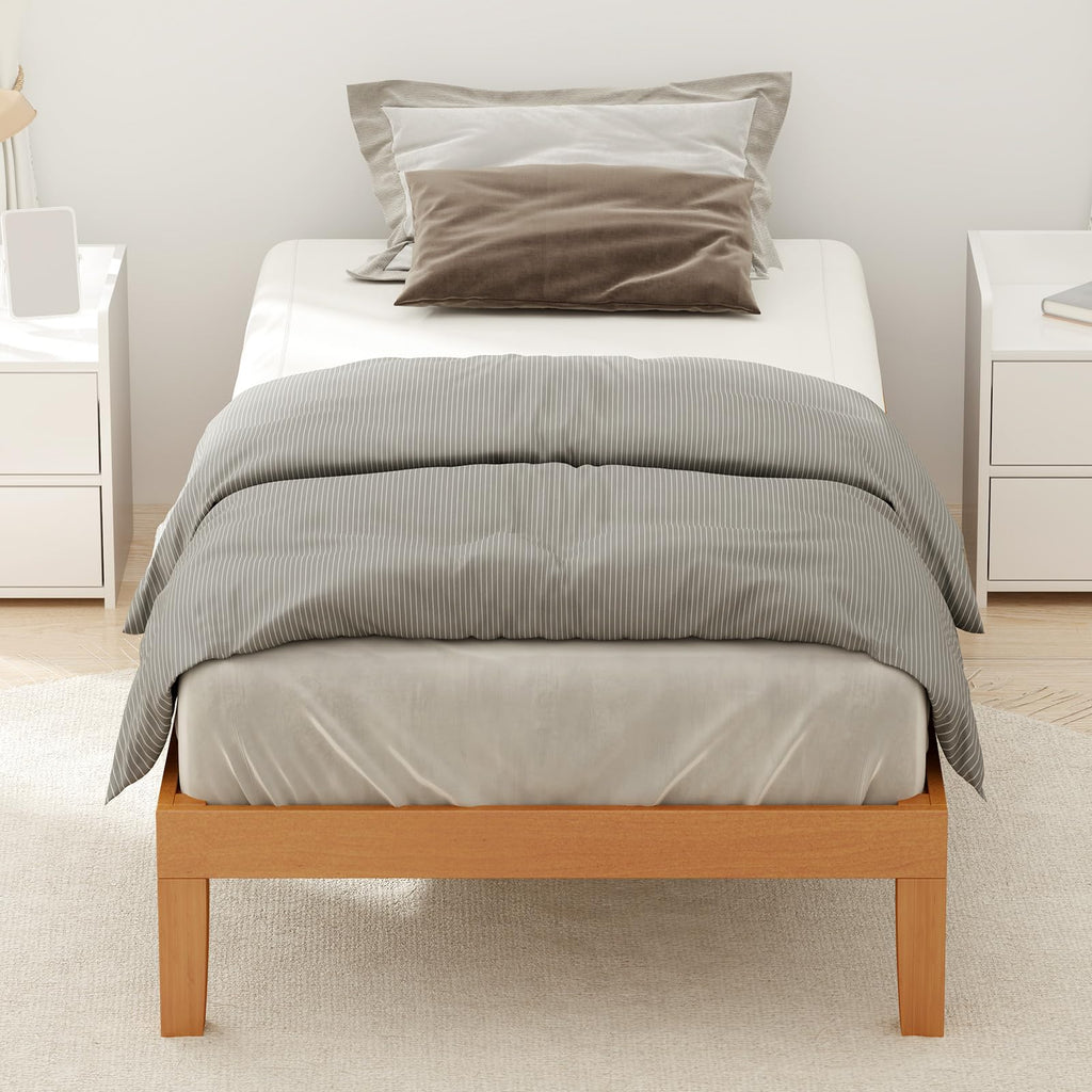 Solid Wood Twin Bed Frame with Under Bed Storage V430911