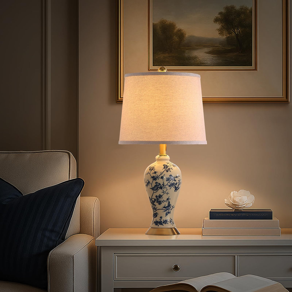24" Ceramic Table Lamps Set of 2 W467