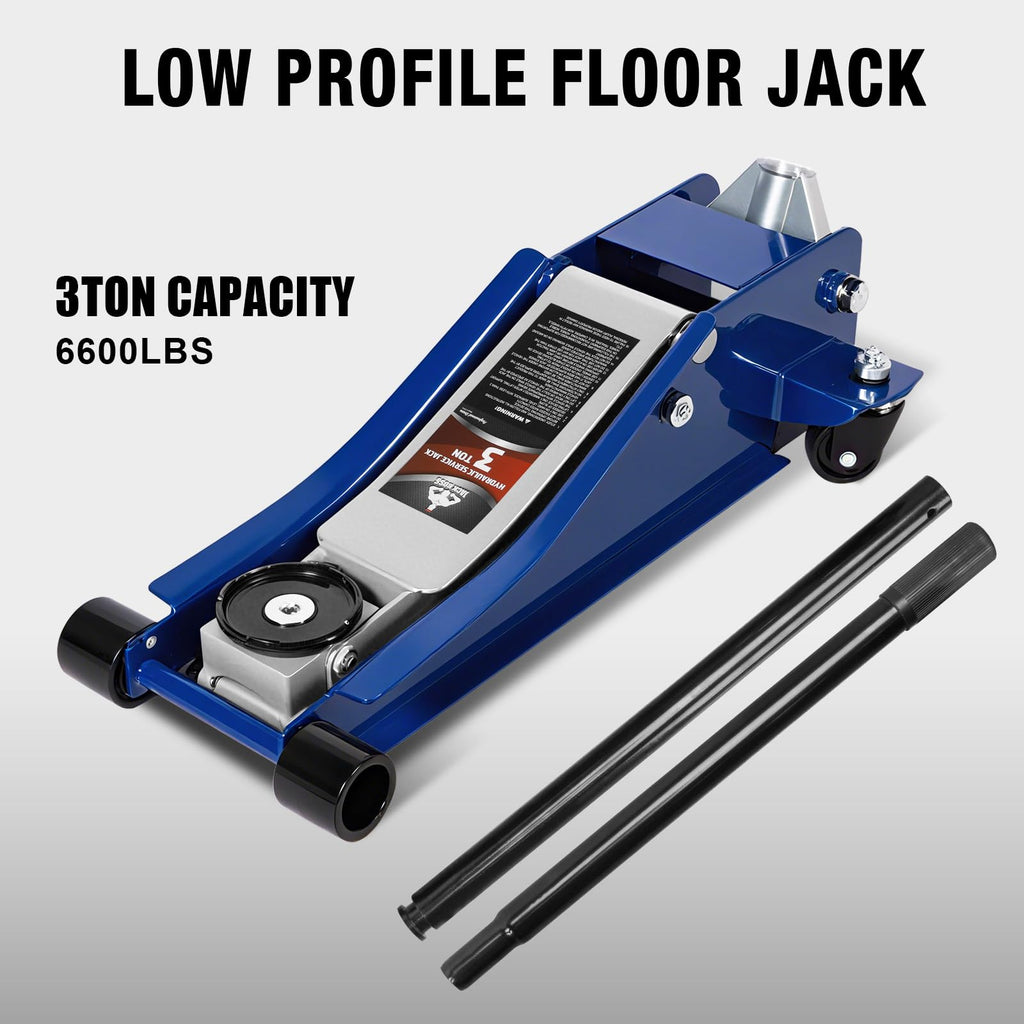 3 Ton Low Profile Hydraulic Steel Floor Jack R872