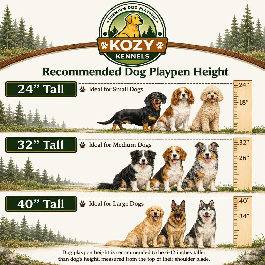 40'' 16 Panels Portable Dog Playpen C896