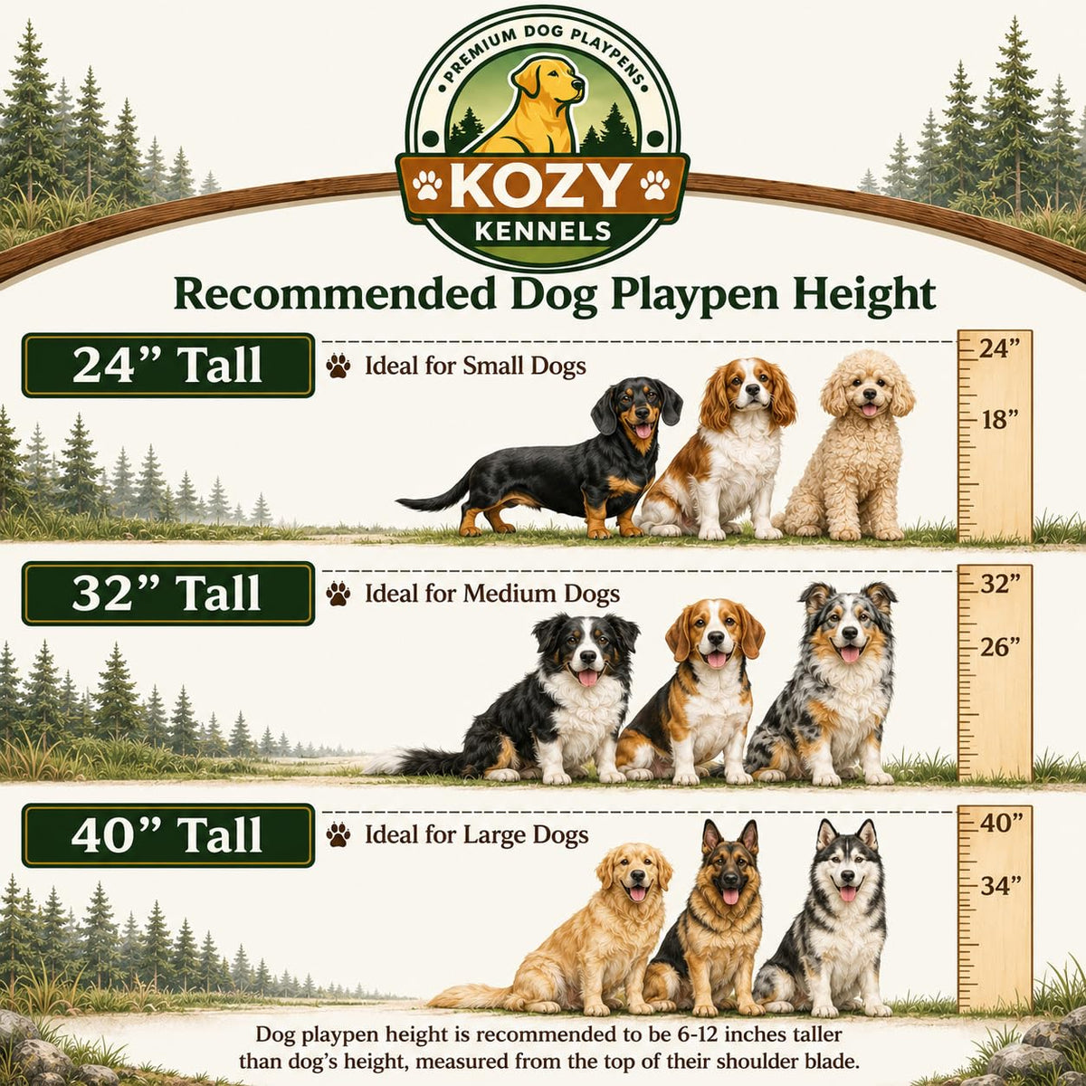 40'' 16 Panels Portable Dog Playpen C896
