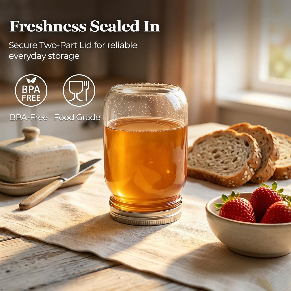 16 oz Regular Mouth Mason Jars 12 Pack Y2704