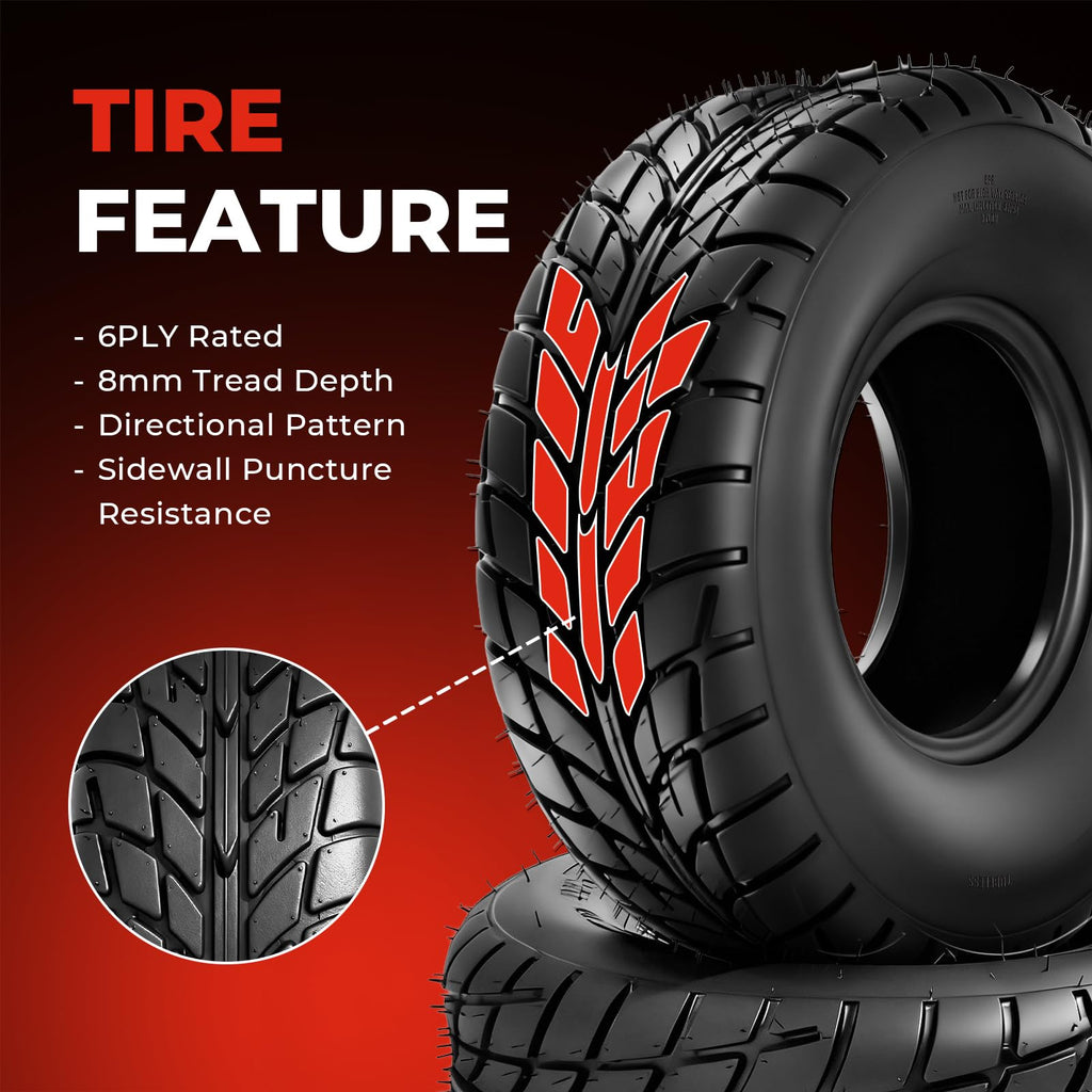20x7-8 All-Terrain ATV/UTV Tires, Set of 2 K6571