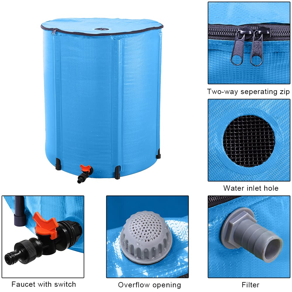 50 Gallon Folding Rain Barrel with Filter F677340