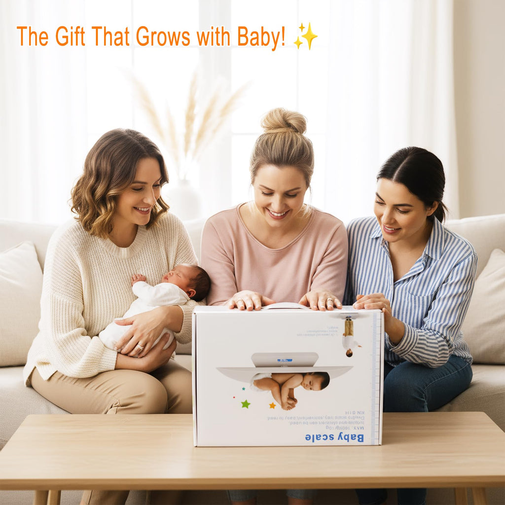 Baby Scale with Measuring Tray, LCD, 3 Weighing Modes R532