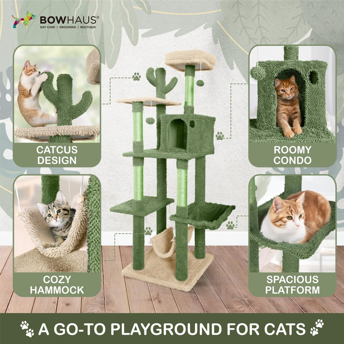 70-Inch Multi-Level Cat Tree with Plush Perch C28194