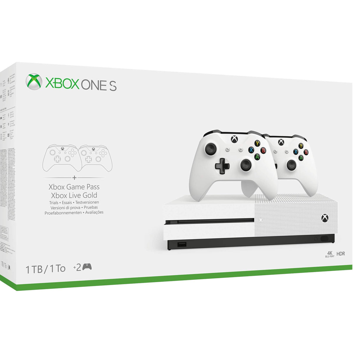 White 1TB Xbox One S Console Q4234