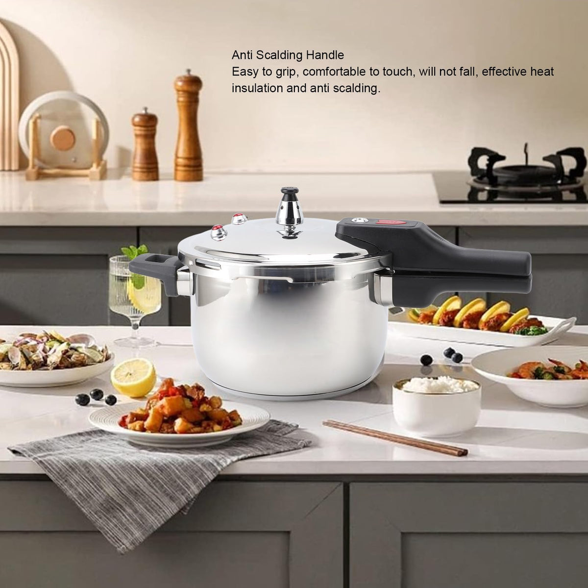 Stainless Steel 3L Non Stick Pressure Cooker U638