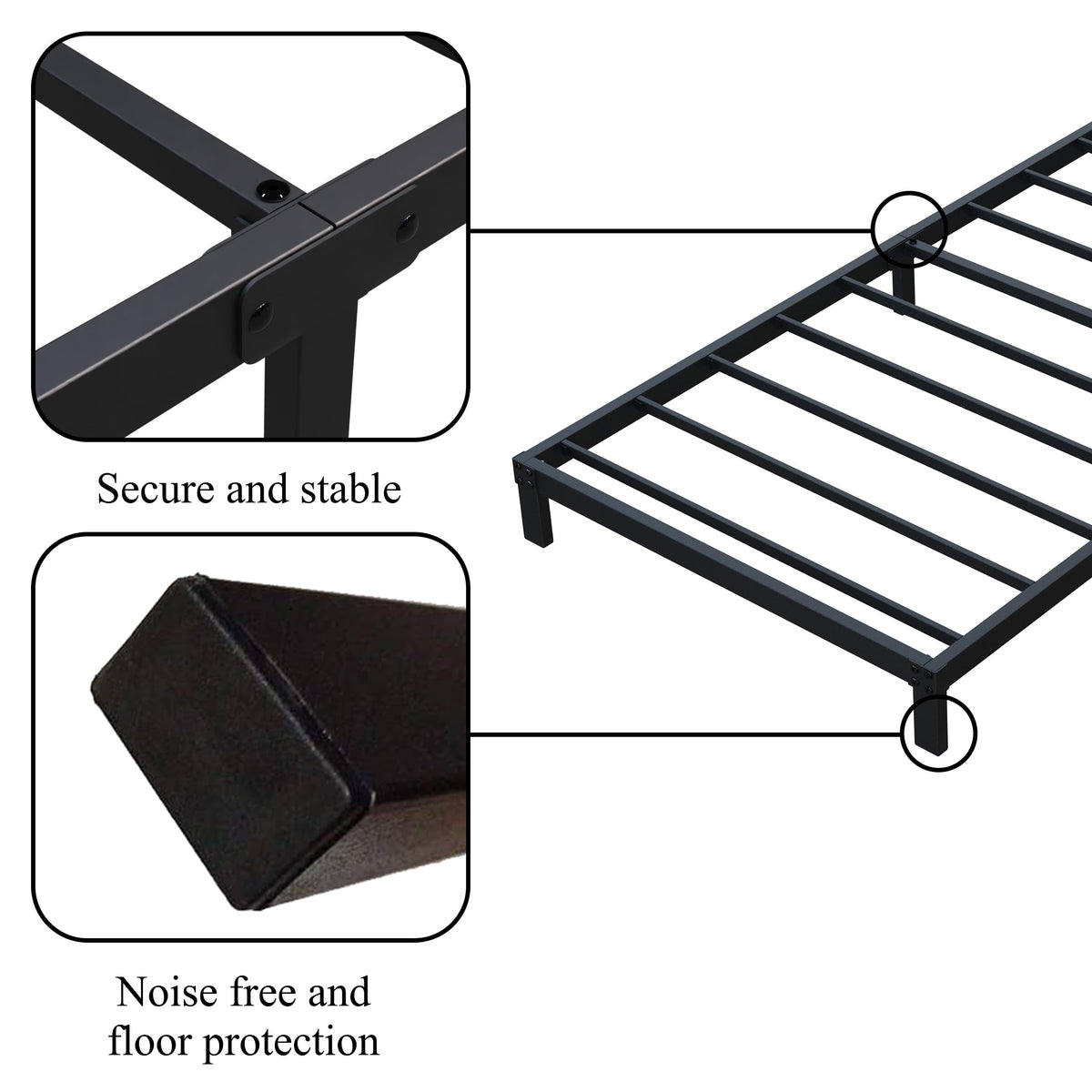 7 Inch Low Profile Twin Bed Frame W54476