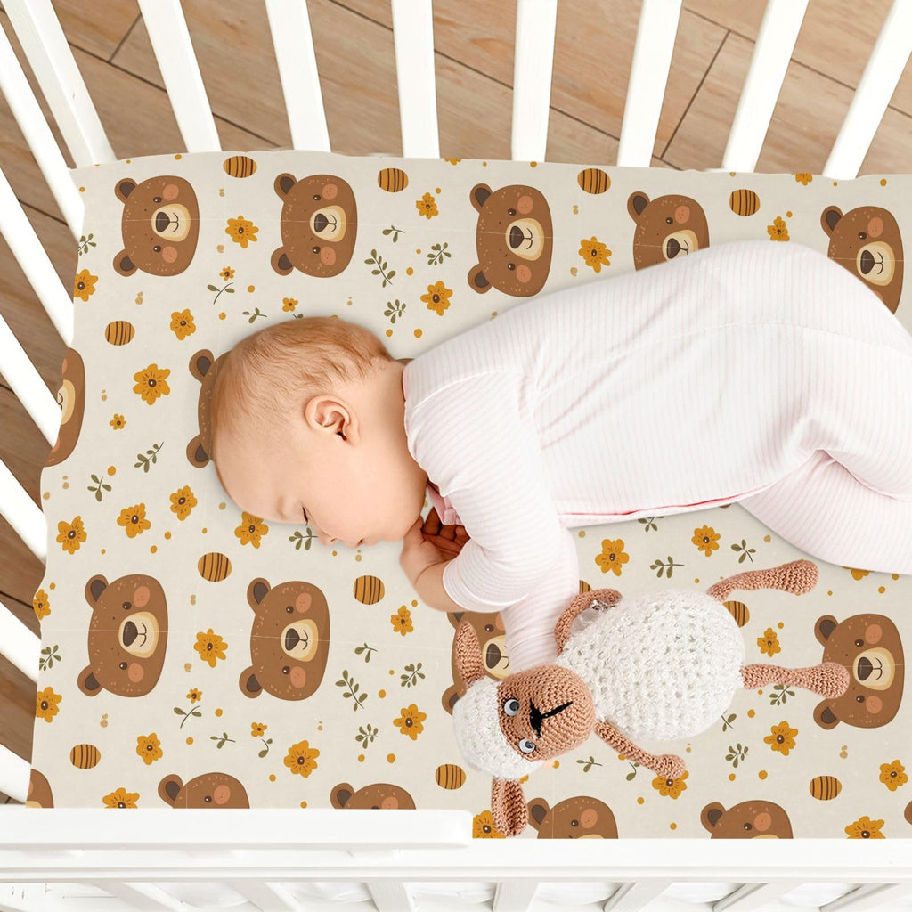 Soft Breathable Microfiber Crib Sheet F19404