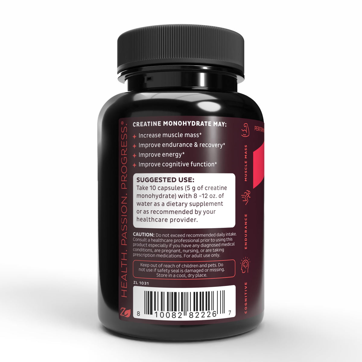 Micronized Creatine Monohydrate 5000mg 300 Capsules Z883