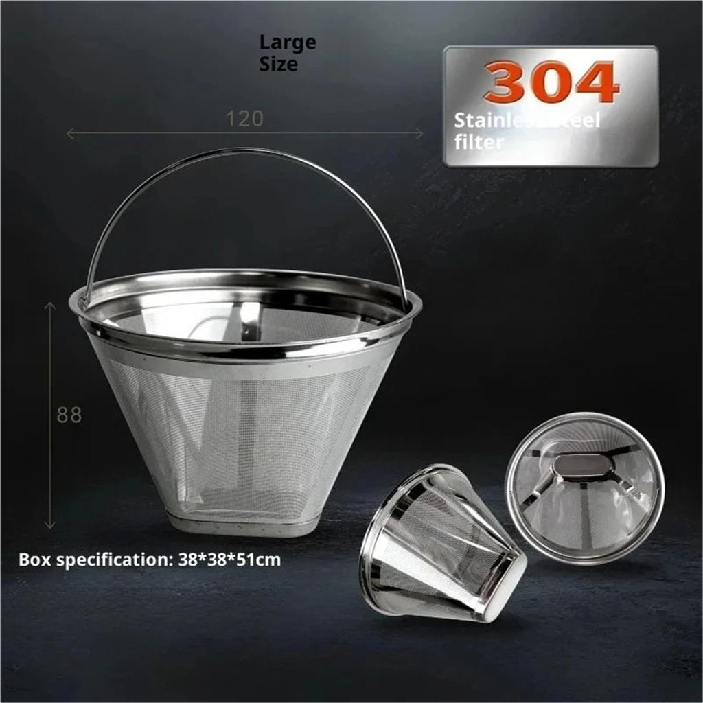 Steel Reusable Coffee Filter 8-12 Cups N908905