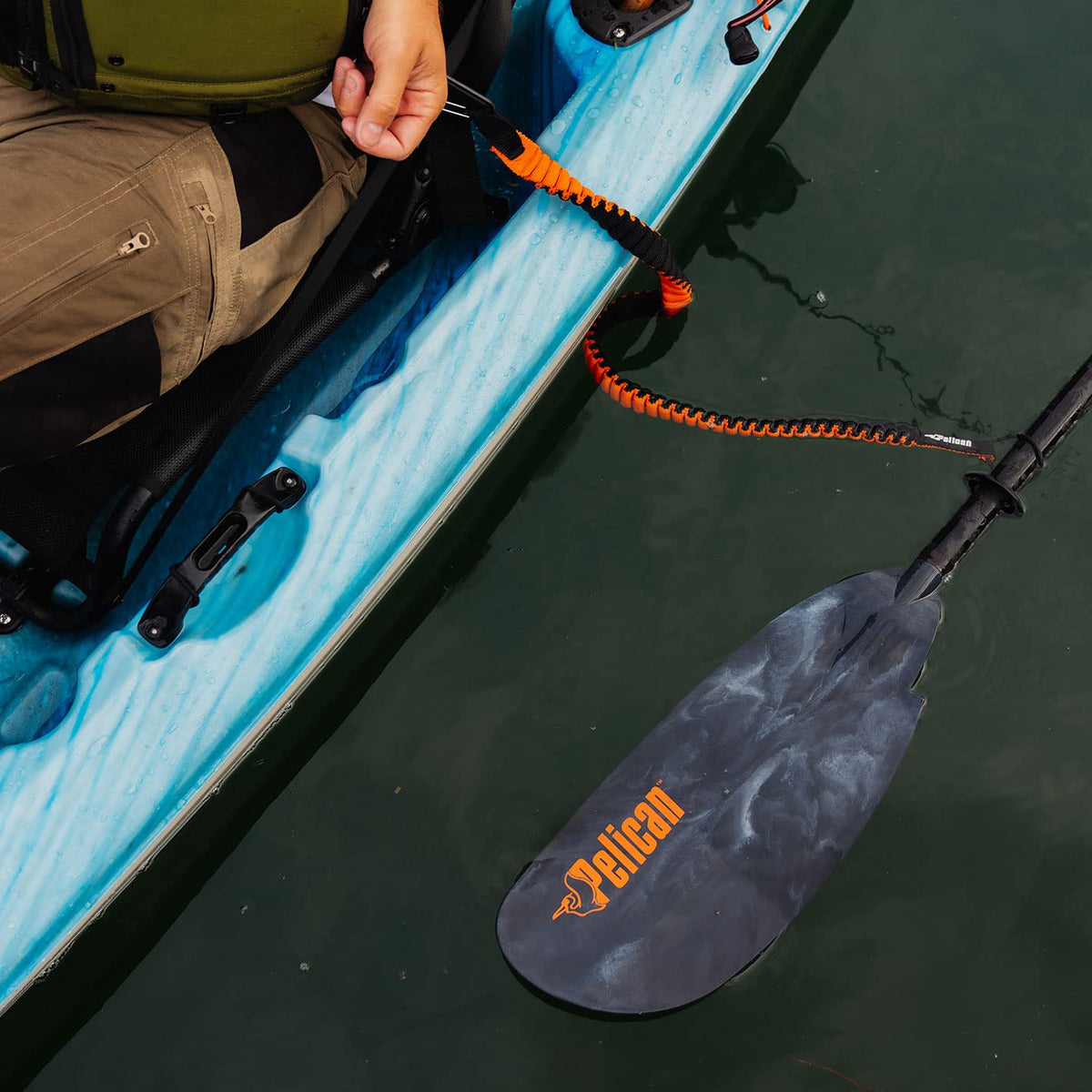 Paddle Leash and Fishing Rod Holder Kayak Accessories V269063