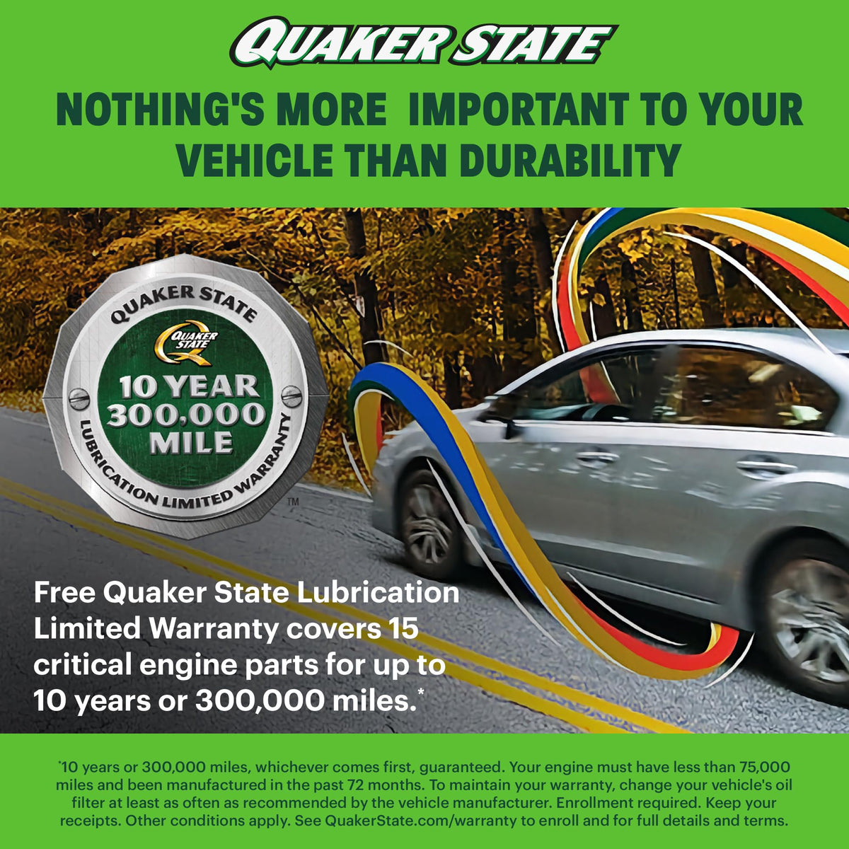 10W-30 Full Synthetic Motor Oil, 5 Quart K990207