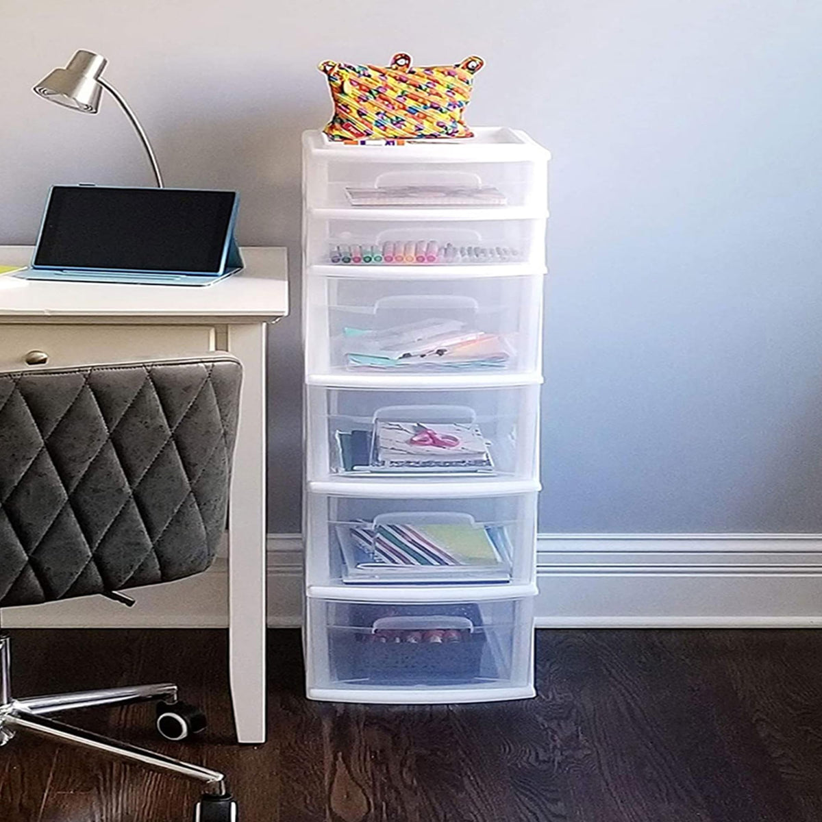 6 Drawer Plastic Storage Cart 2 Pack P8942