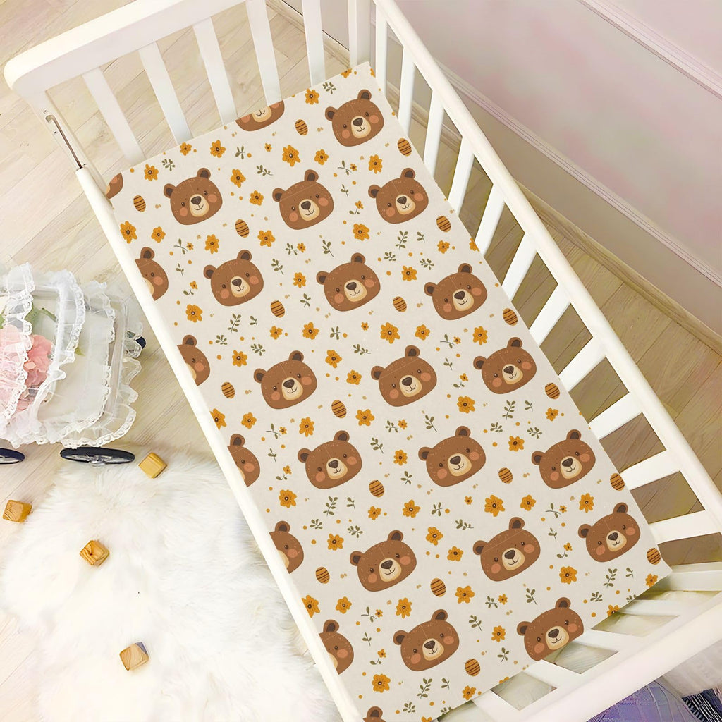Soft Breathable Microfiber Crib Sheet F19404
