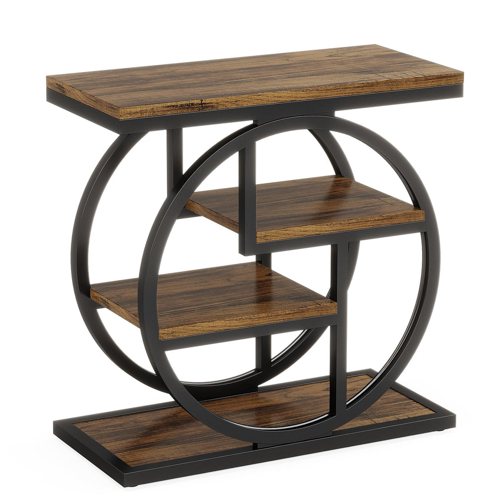 4-Tier Narrow Side Table with Storage Shelves M2300