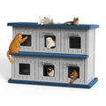 Resin Double-Decker Outdoor Cat House T535
