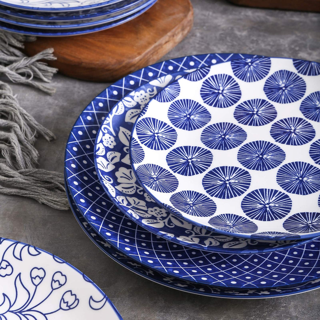 10 inch Porcelain Dinner Plates + 12-Pieces Dinnerware Sets E9600