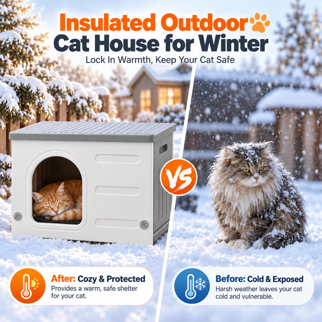HDPE Cat House with Liner I836