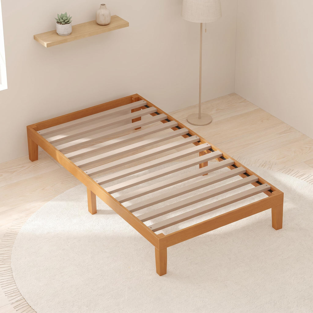 Solid Wood Twin Bed Frame with Under Bed Storage V430911
