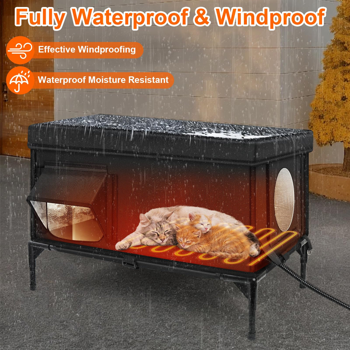Insulated Heated Cat House B20692