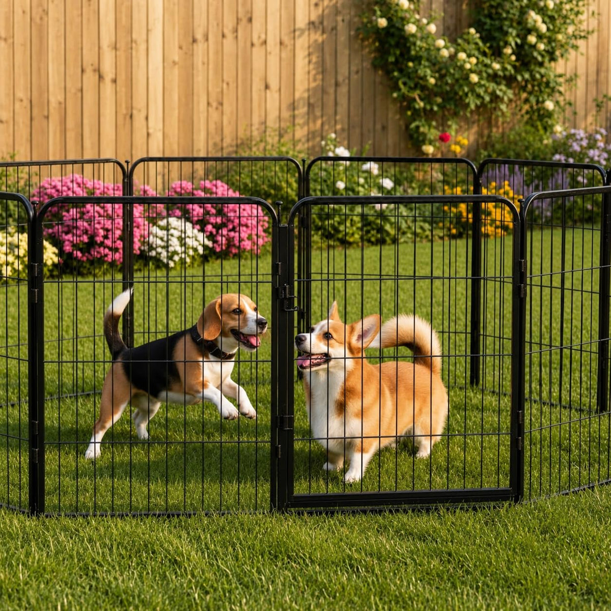 40'' 16 Panels Portable Dog Playpen C896
