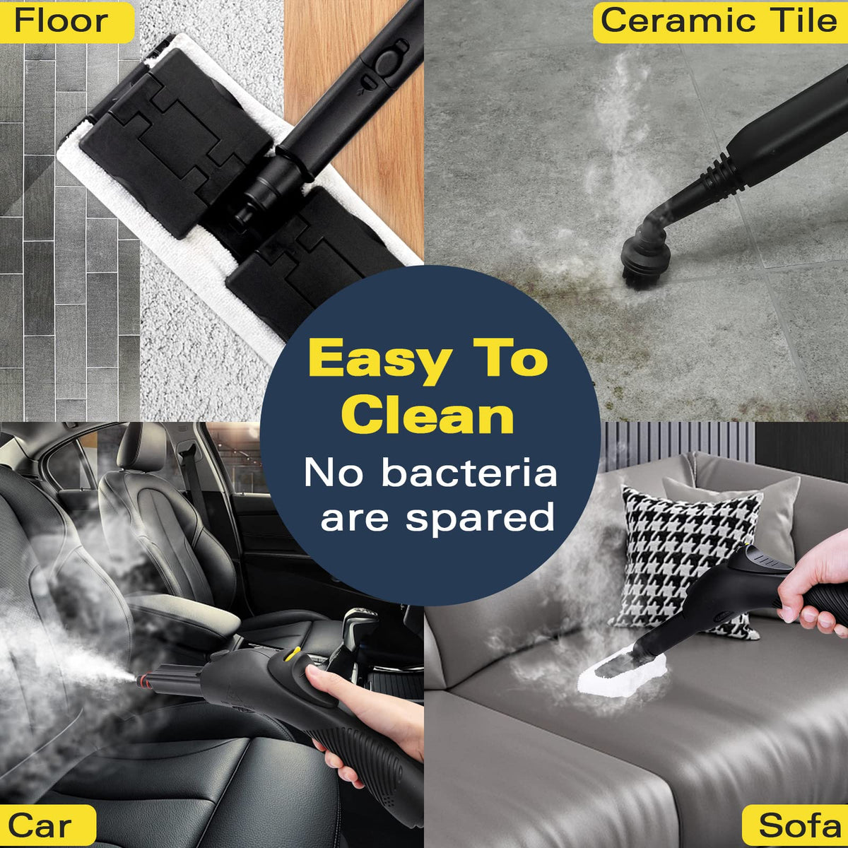 Multipurpose Steam Cleaner with 21 Accessories H35319