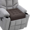 20x20x5 Inch Thick Tufted Dual Layer Chair Cushion Taupe 1P V99244