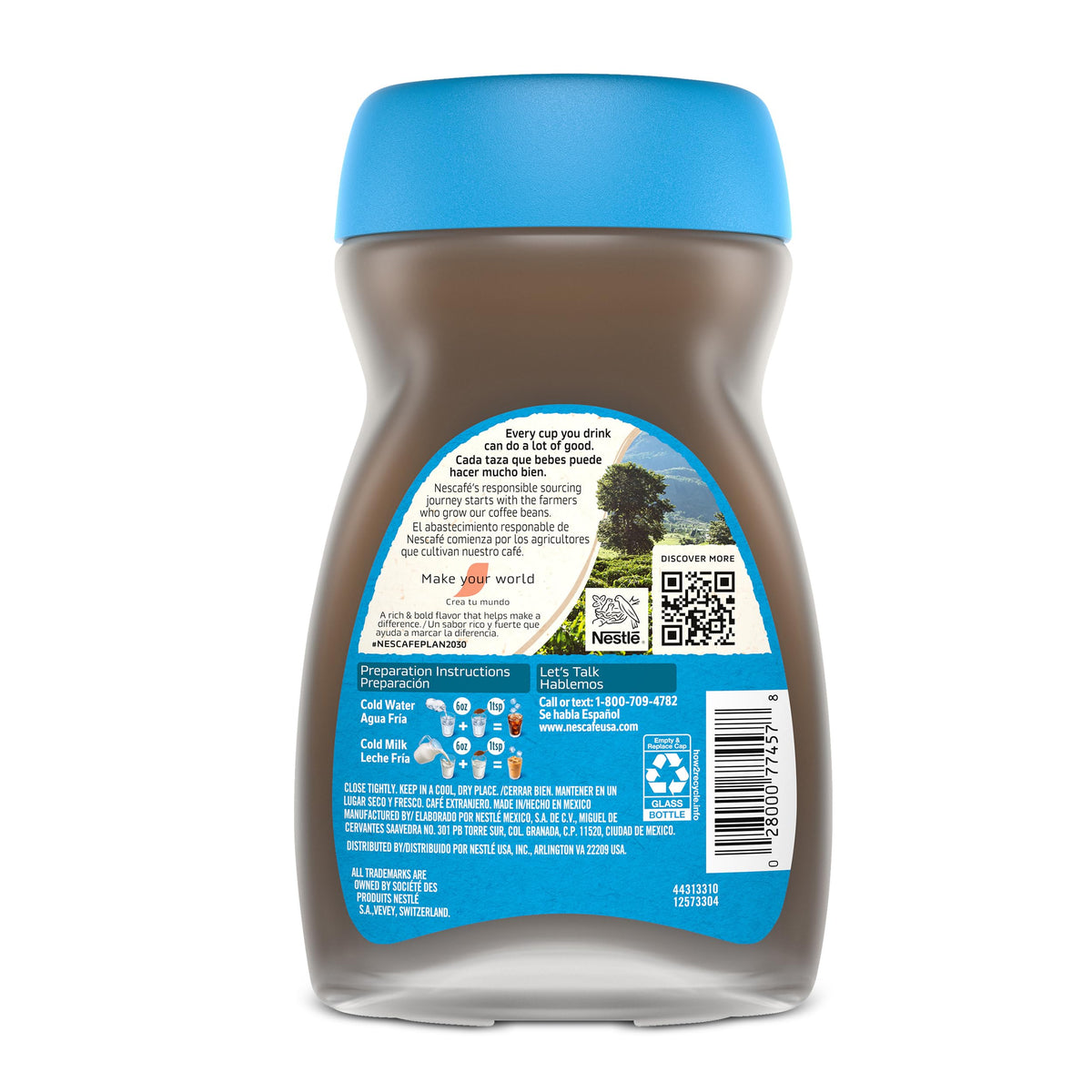 Instant Iced Coffee, 2 Jars 6 oz F6496