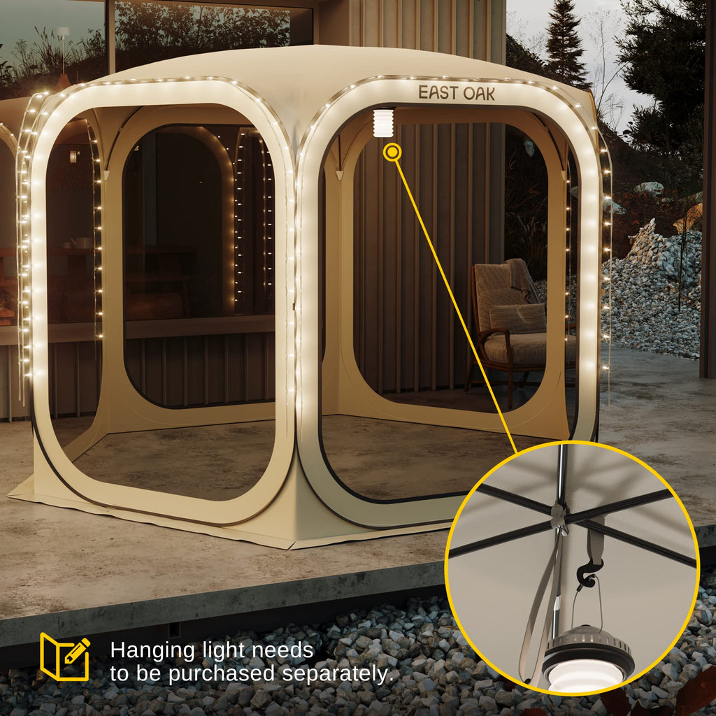 Pop-Up Screen House Tent 12 x 12 FT with Carry Bag G841