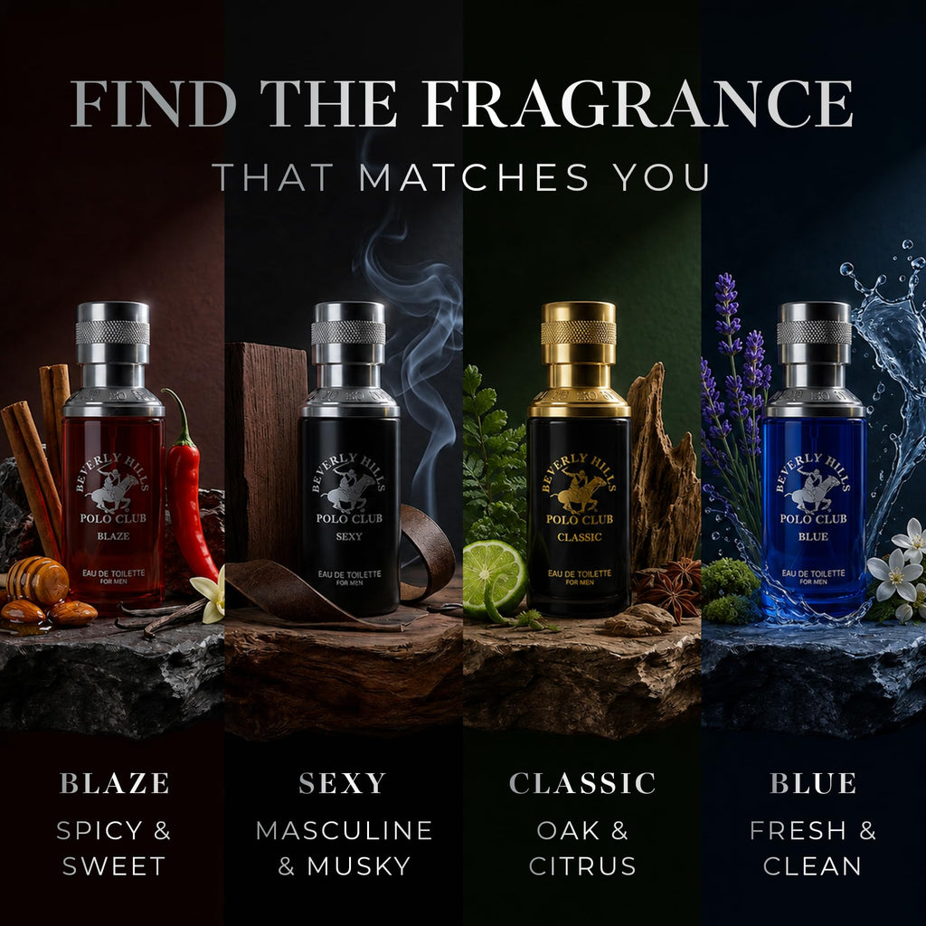 Men's 4 Eau de Toilette Colognes 1oz Gift Set V720083