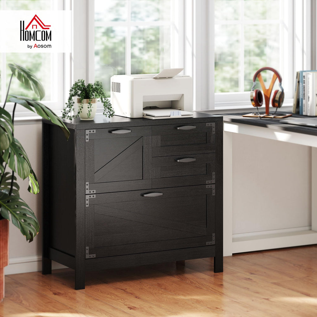 Black 4 Drawer File Cabinet G60654