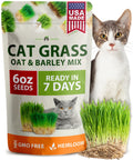 6 oz Heirloom Barley & Oat Cat Grass Seeds V685