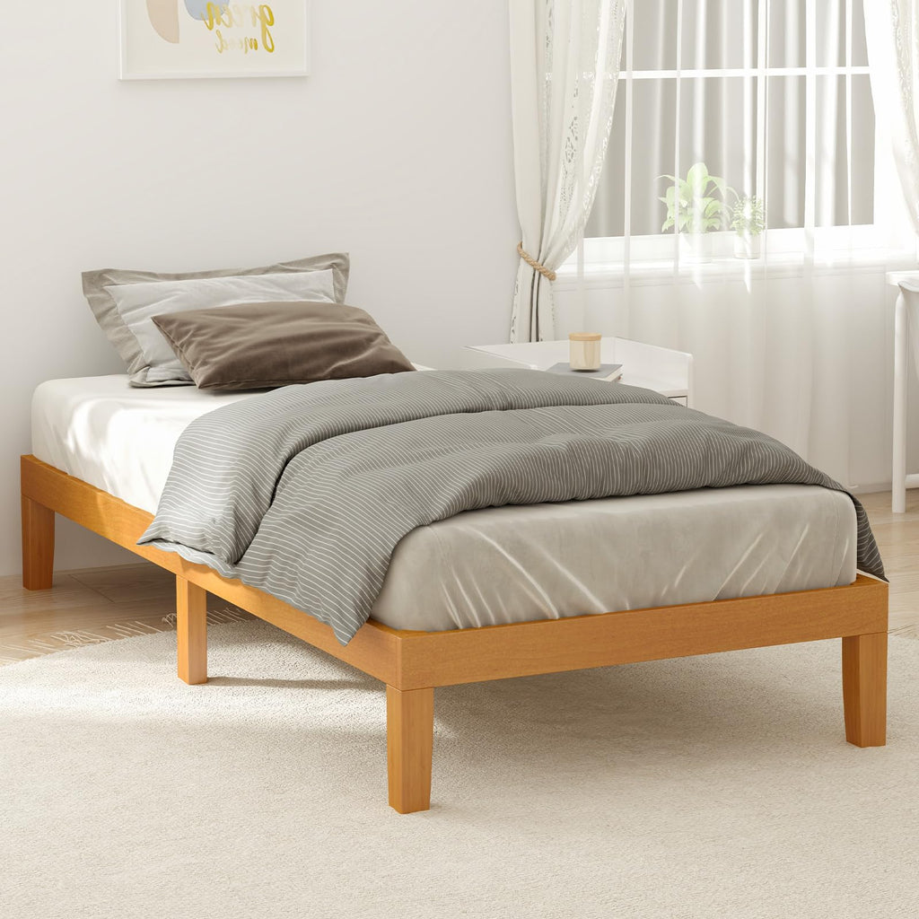 Solid Wood Twin Bed Frame with Under Bed Storage V430911
