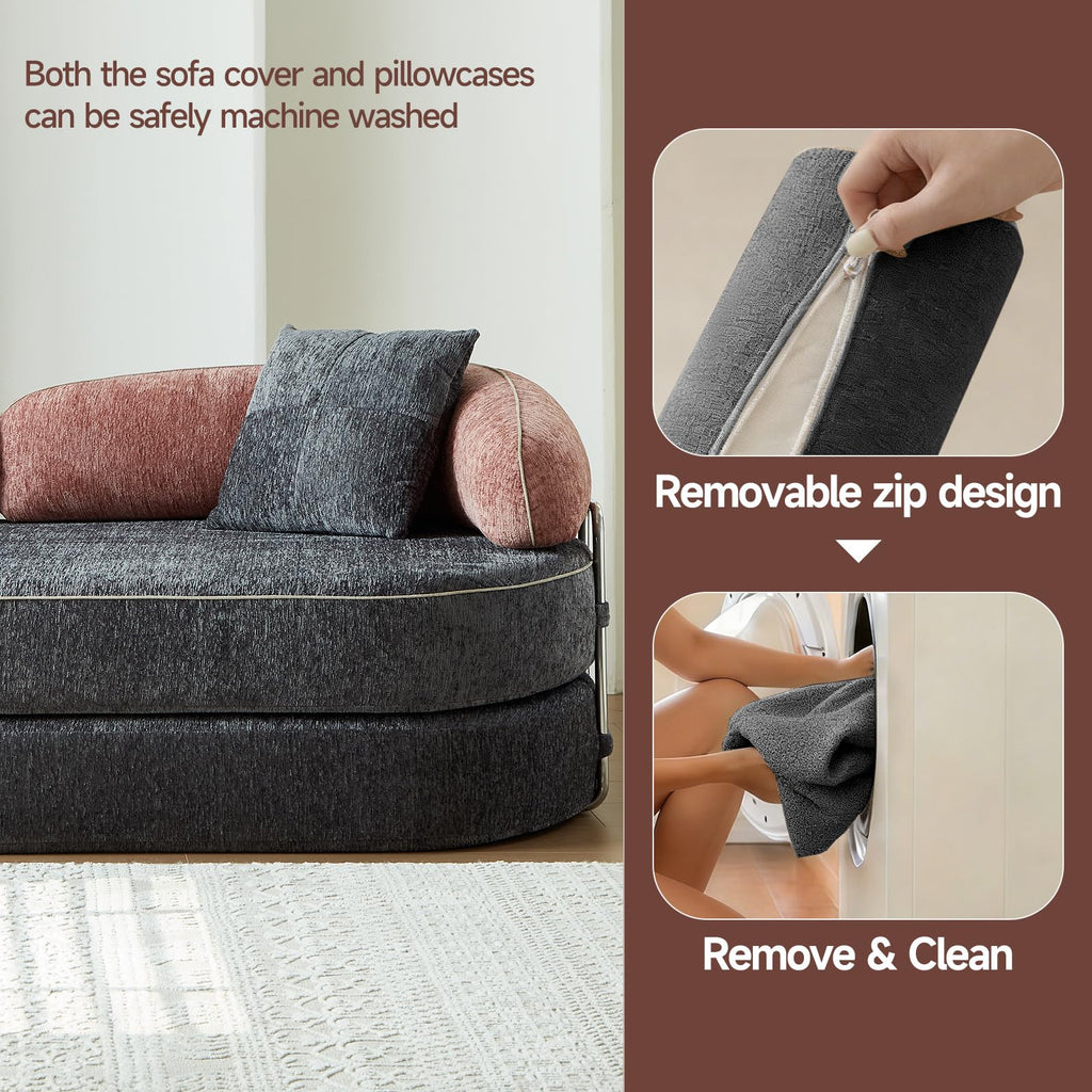 Queen Sleeper Sofa Bed Convertible Futon Couch A907