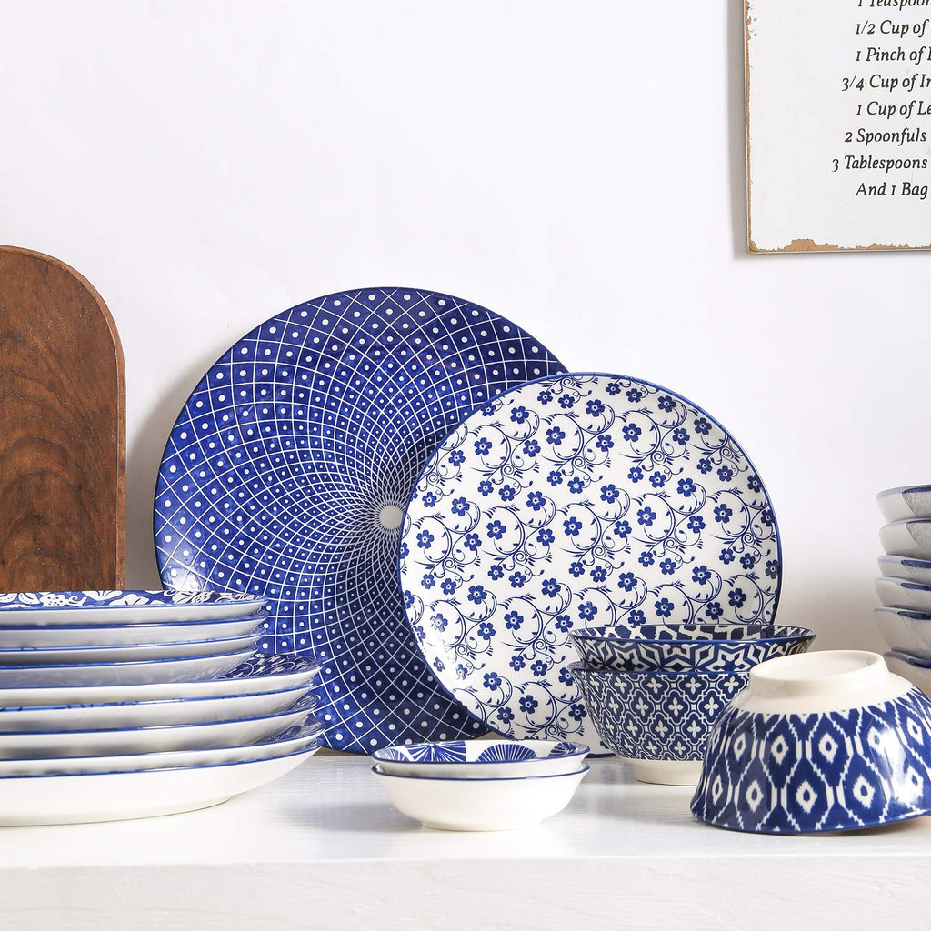 10 inch Porcelain Dinner Plates + 12-Pieces Dinnerware Sets E9600