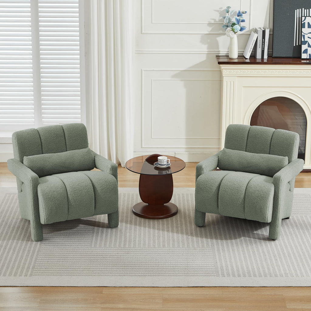 Green Accent Chair Set of 2 L821