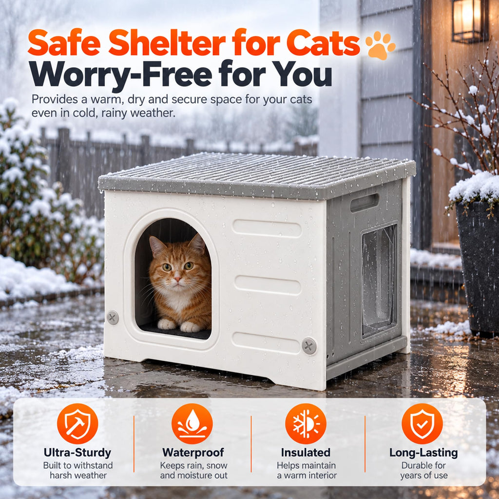 HDPE Cat House with Liner I836