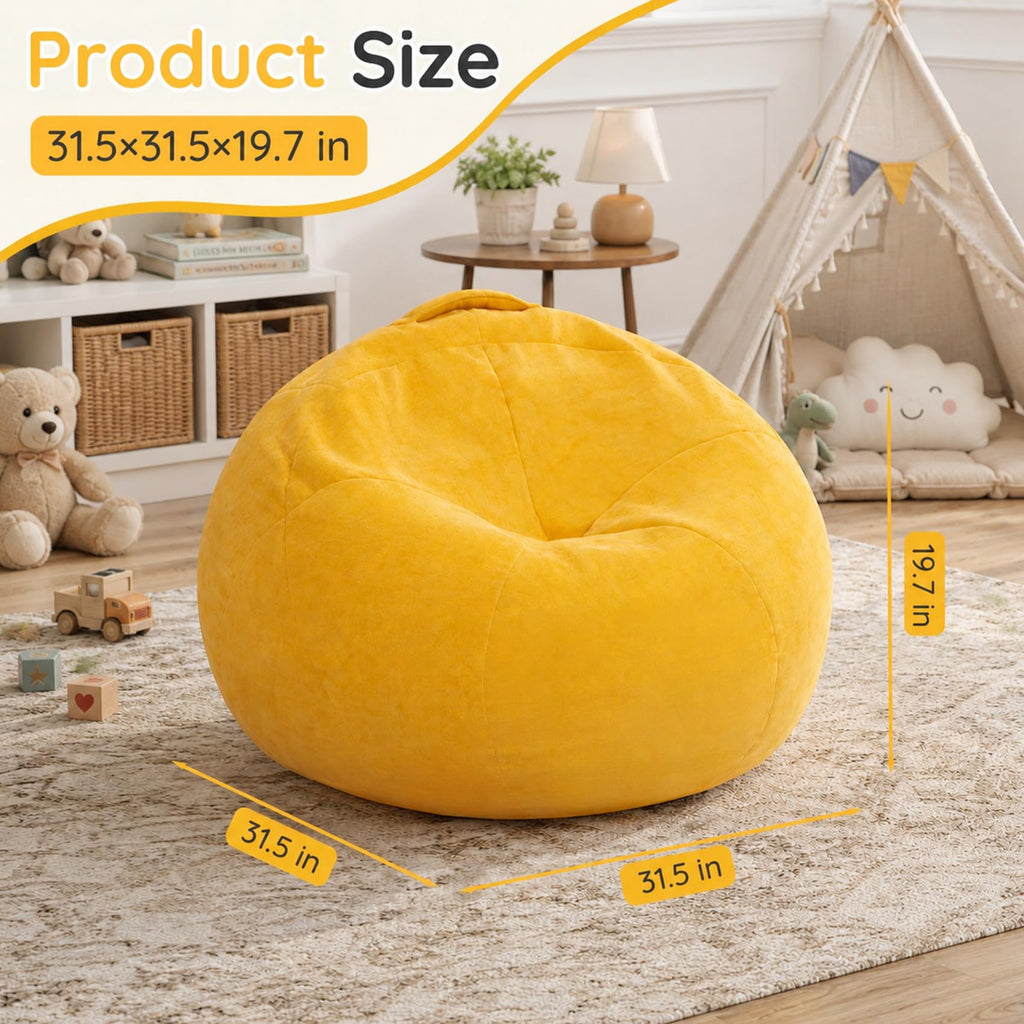 Chenille Bean Bag Chair O546338