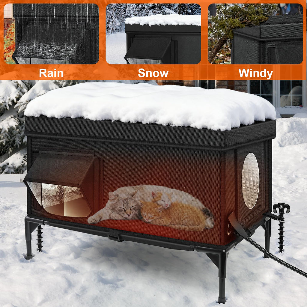 Insulated Heated Cat House B20692